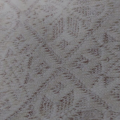 Knitted ancora wrap blouse with cords white size L like new