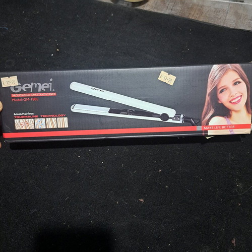 Gemei Gm1885 Hair Straightener with Ceramic Plates New