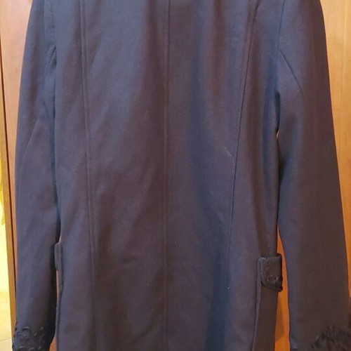 Coat with embroidery brown like new