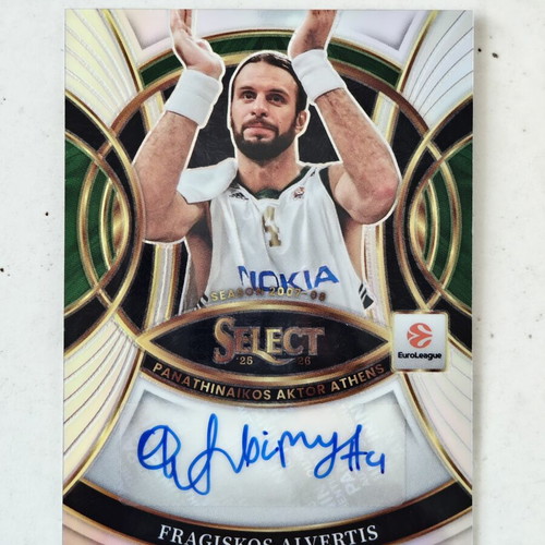 Fragiskos Alvertis Select basketball card with autograph