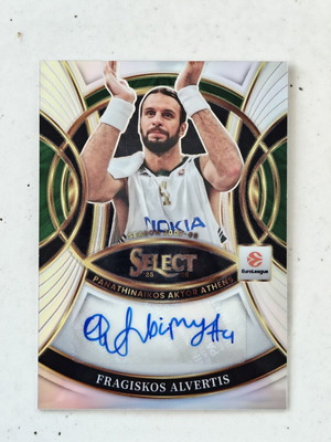 Fragiskos Alvertis Select basketball card with autograph