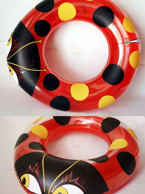 Ladybug inflatable vintage 70's swim ring new Greek