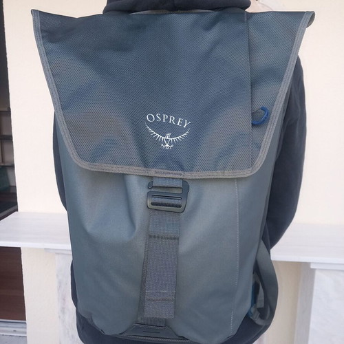 Osprey Transporter Flap 20L backpack like new, gray and blue