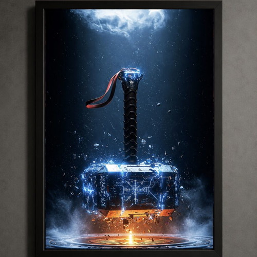 Thor framed art print 30x40cm new