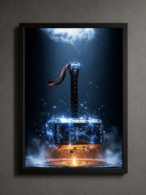 Thor framed art print 30x40cm new