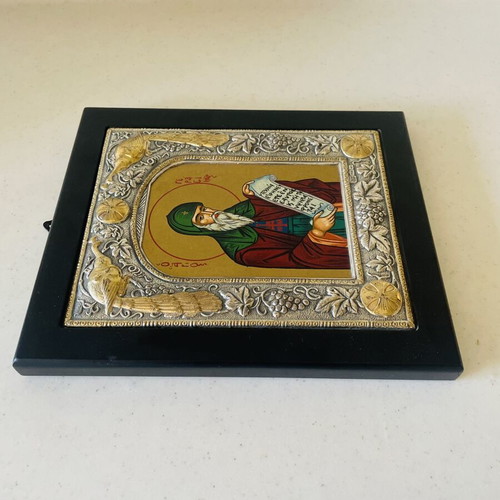 Final price 55 euros Silver icon 925 Saint Gerasimos