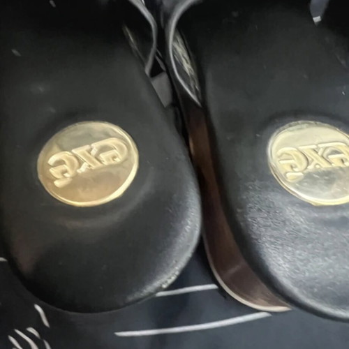 Exe Black Platform Sandals like new, size 37