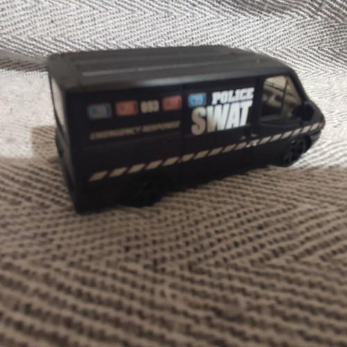Matchbox Ford Transit Police Swat Van toy used