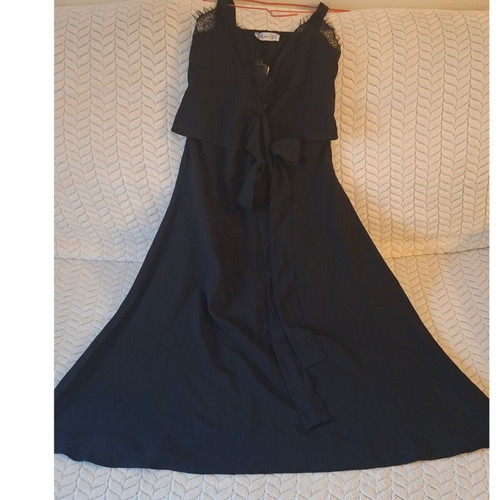 Esperanza Black Lace Detail Dress Size M Brand New with Tags
