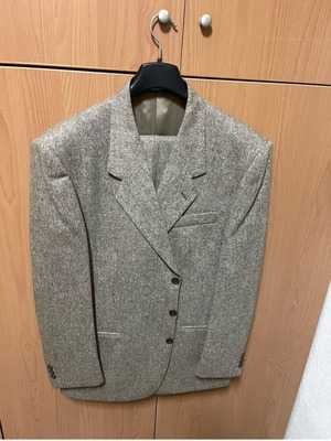 Men's suit no54 like new, beige brown
