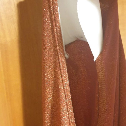 Dress new gold terracotta metallic, size L