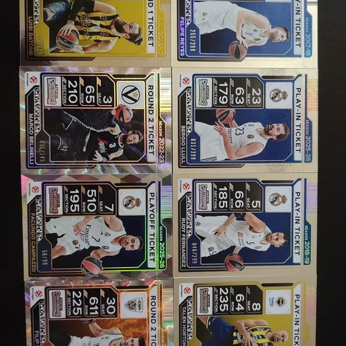 Euroleague Contenders Numbered Cards Set like new