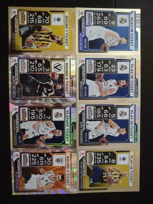 Euroleague Contenders Numbered Cards Set like new
