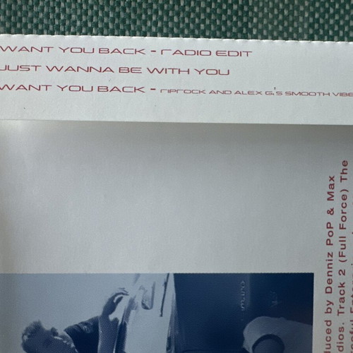 NSYNC I Want You Back CD single like new, pop