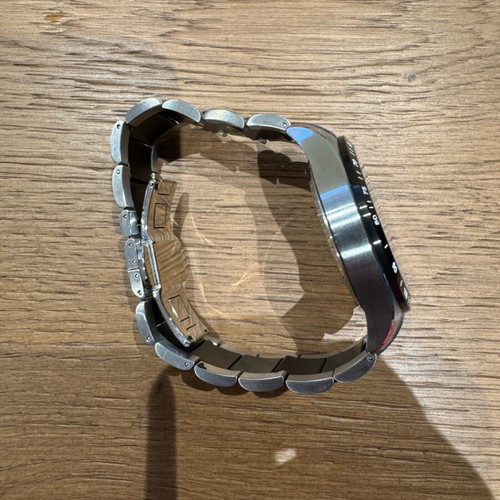 Maurice Lacroix men's watch like new, black and silver bracelet