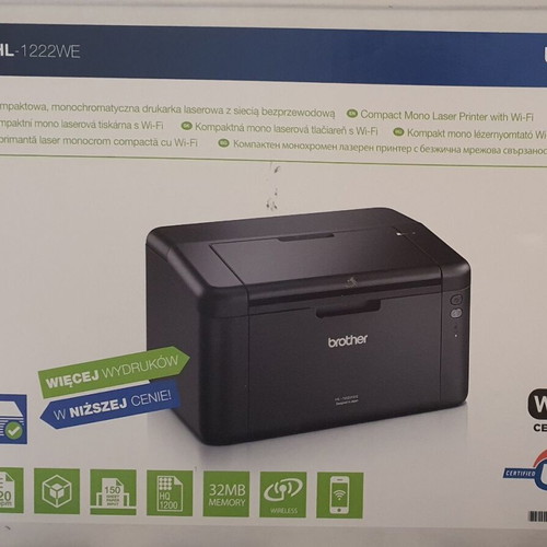 Brother HL-1222WE laser printer new with wireless connectivity