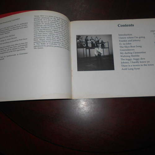 Songs Alive music book used, lyrics and sheet music