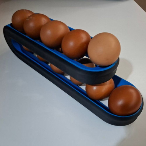 Smart Rolling Egg Organizer 2-Tier for 10 Eggs