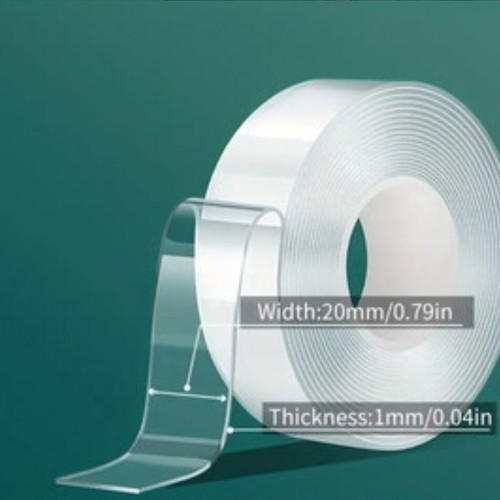 Transparent double-sided adhesive tape new, 2 meters x 2cm