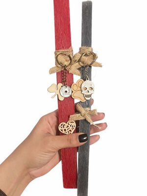 Candles with keychains handmade made to order