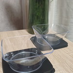 Tupperware set of 2 containers 620ml Crystal series