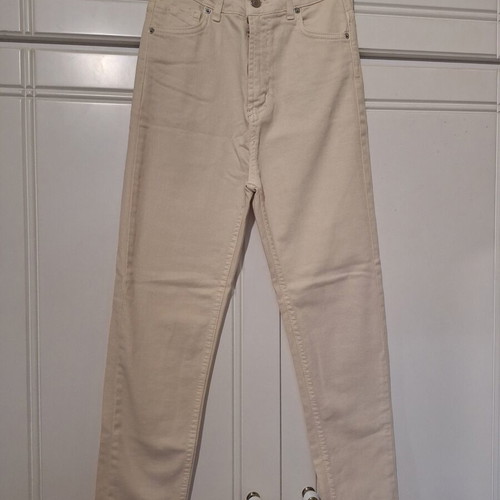 Only high-waisted beige elastic jeans like new, size S