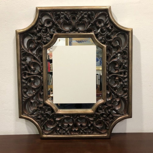 Wood Carved Mirror new, size 67x77 cm