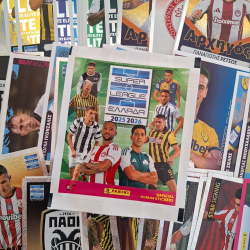 Panini Super League Greece 2025-2026 stickers new