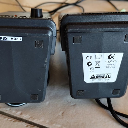 Logitech Speaker S-0264B used with cable wear