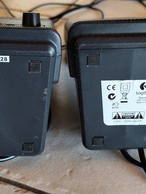 Logitech Speaker S-0264B used with cable wear