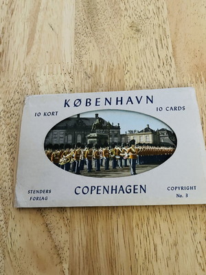 Vintage Copenhagen Postcard Folder set of 10 cards, excellent condition