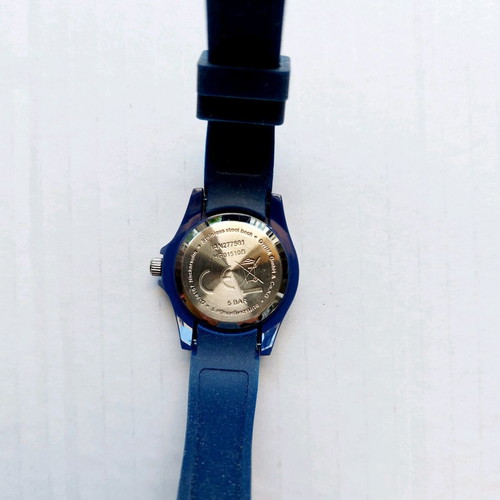 Blue women's watch with silicone strap new
