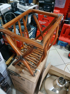Inart wooden newspaper holder new