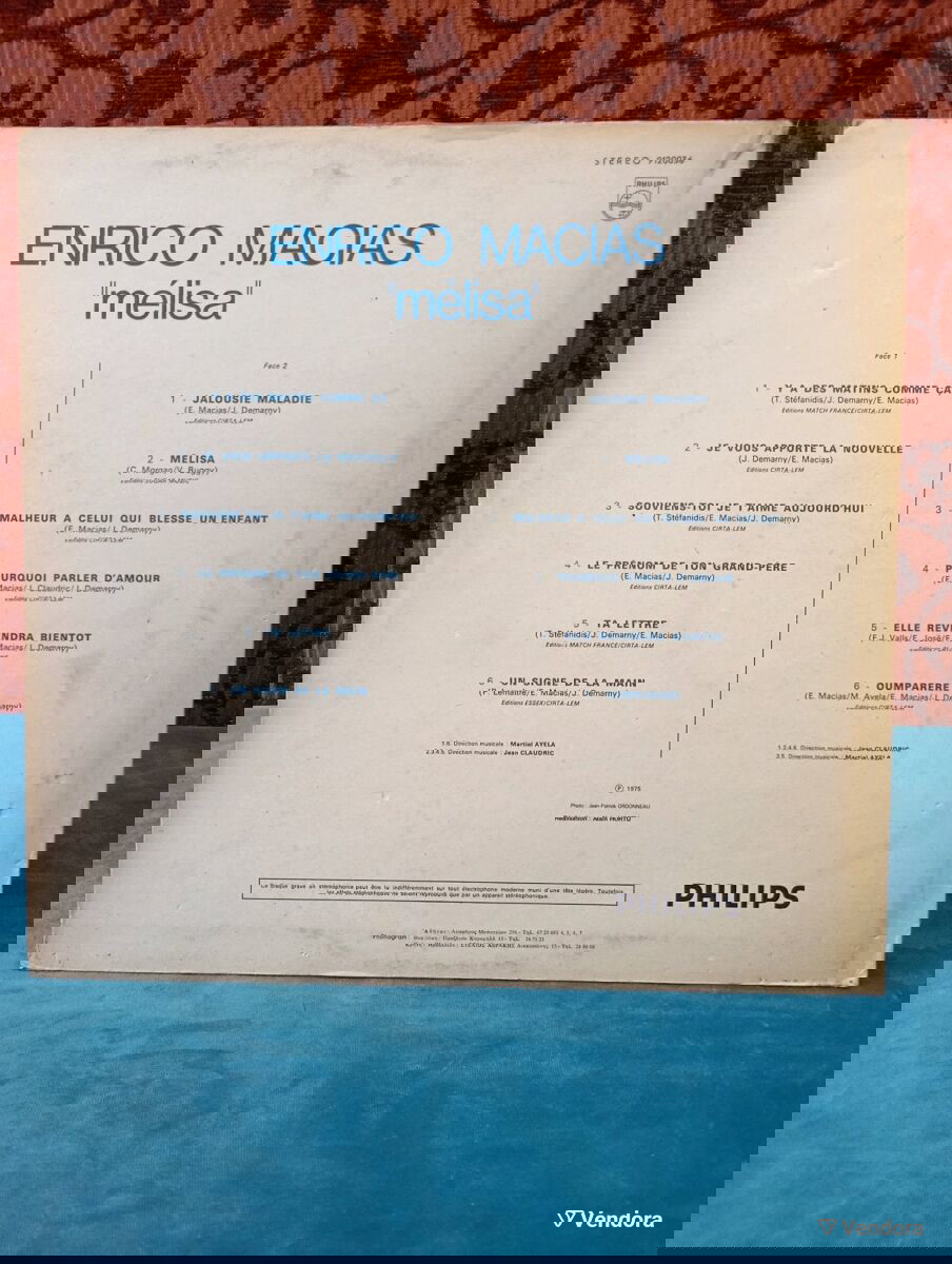Enrico Macias / Δίσκος LP