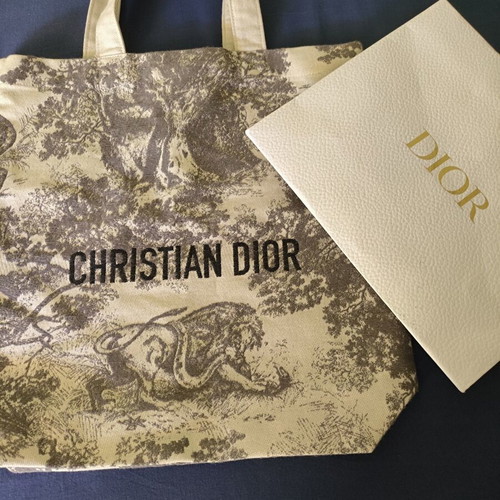 Dior canvas book tote bag like new, unisex, grey and beige