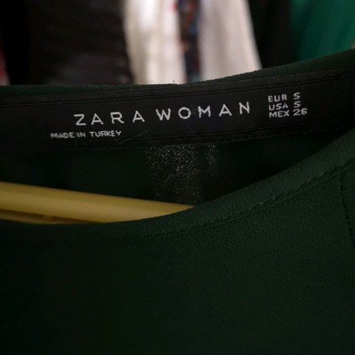 Zara blouse used, green, size S