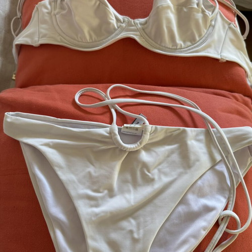 Sugarfree swimsuit like new, white with inner lining, size S
