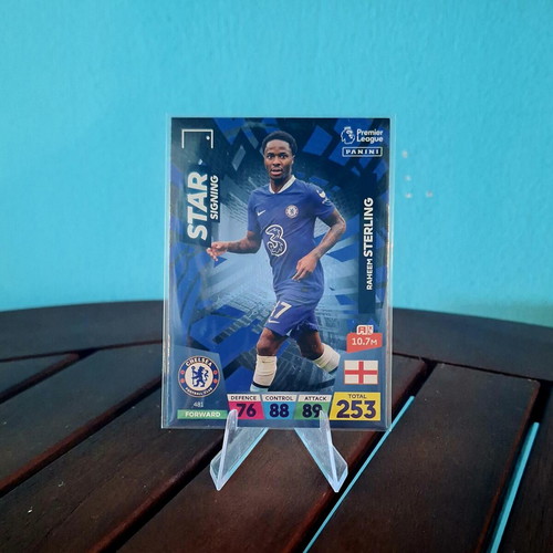 Star Signing Sterling Panini Premier League 2023 card mint condition