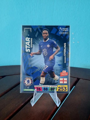 Star Signing Sterling Panini Premier League 2023 card mint condition