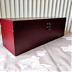  Μεγάλο ξύλινο κουτί για μικροαντικείμενα, 36x11x12 εκατοστά (μήκος x πλάτος x ύψος)