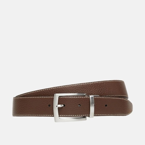 Aigner double-sided leather belt, brown and black