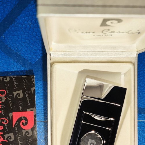 Pierre Cardin Lighter with Built-in Cigar Cutter Like New