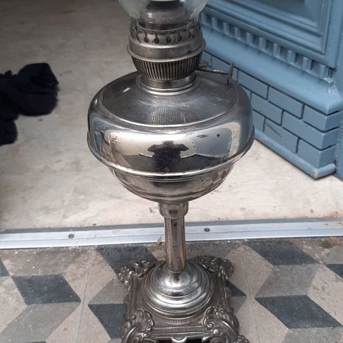 Ditmar antique oil lamp used, Austrian, early 20th century