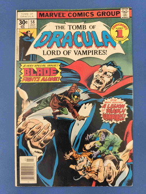 Tomb of Dracula 58 comic used, English