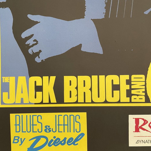 Jack Bruce Band Rodon Live Poster, Athens 1991
