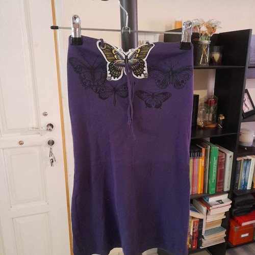 Miss Sixty vintage Y2K purple top with butterfly patch, XS/S
