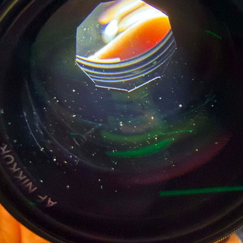Nikon 85mm f/1.8 AF-D lens used with UV filter and metal parasol