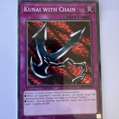 Yu-Gi-Oh! Kunai with Chain LDK2-ENJ36 card new