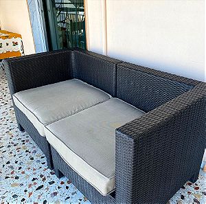 καναπές ρατάν πωλείται 130 ευρώ σε πολύ καλή κατασταση
