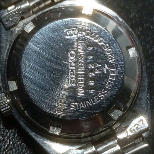 Seiko γυναικείο αυτόματο ρολόι vintage με μπλε καντράν και ατσάλινο μπρασελέ μεταχειρισμένο